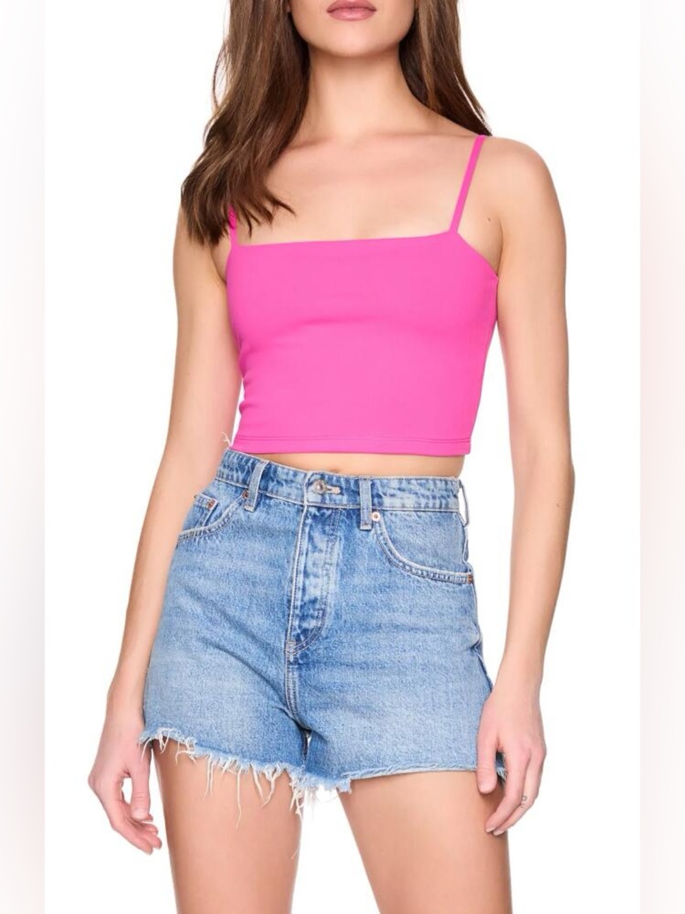 NWOT- Susana Monaco ‘Essential String Crop Top’ - Medium